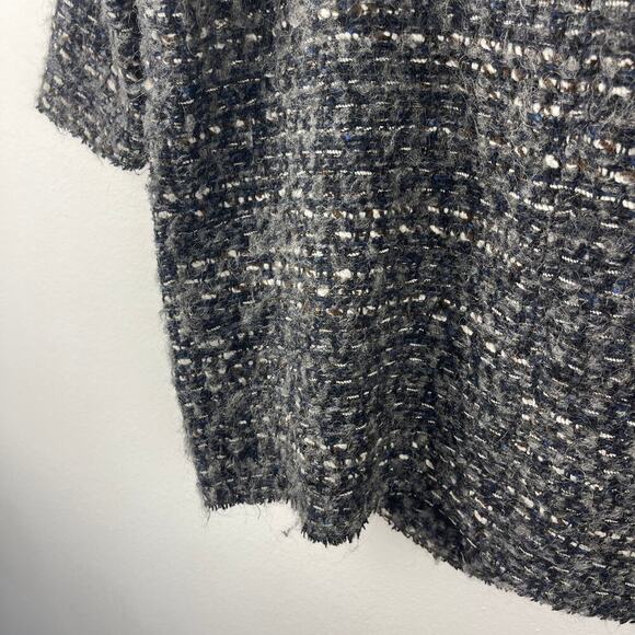 Étoile Isabel Marant Boucle Textured Wool Alpaca Longline Coat Gray SZ 2 MEDIUM - Picture 10 of 15